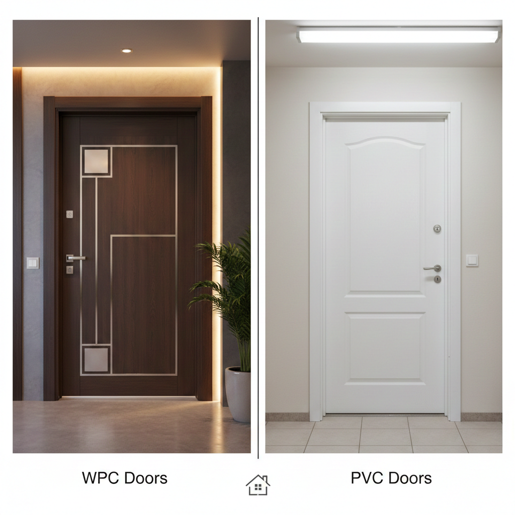 الفرق بين أبواب pvc و wpc